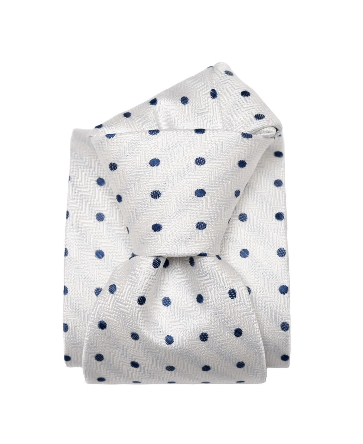 Men's Tiburtina - Silk Jacquard Tie for Men - White