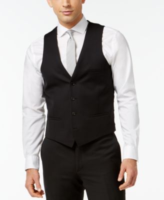 Bar III - Vest, Black Solid