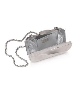 Woman's Aven Metal Wave Minaudiere