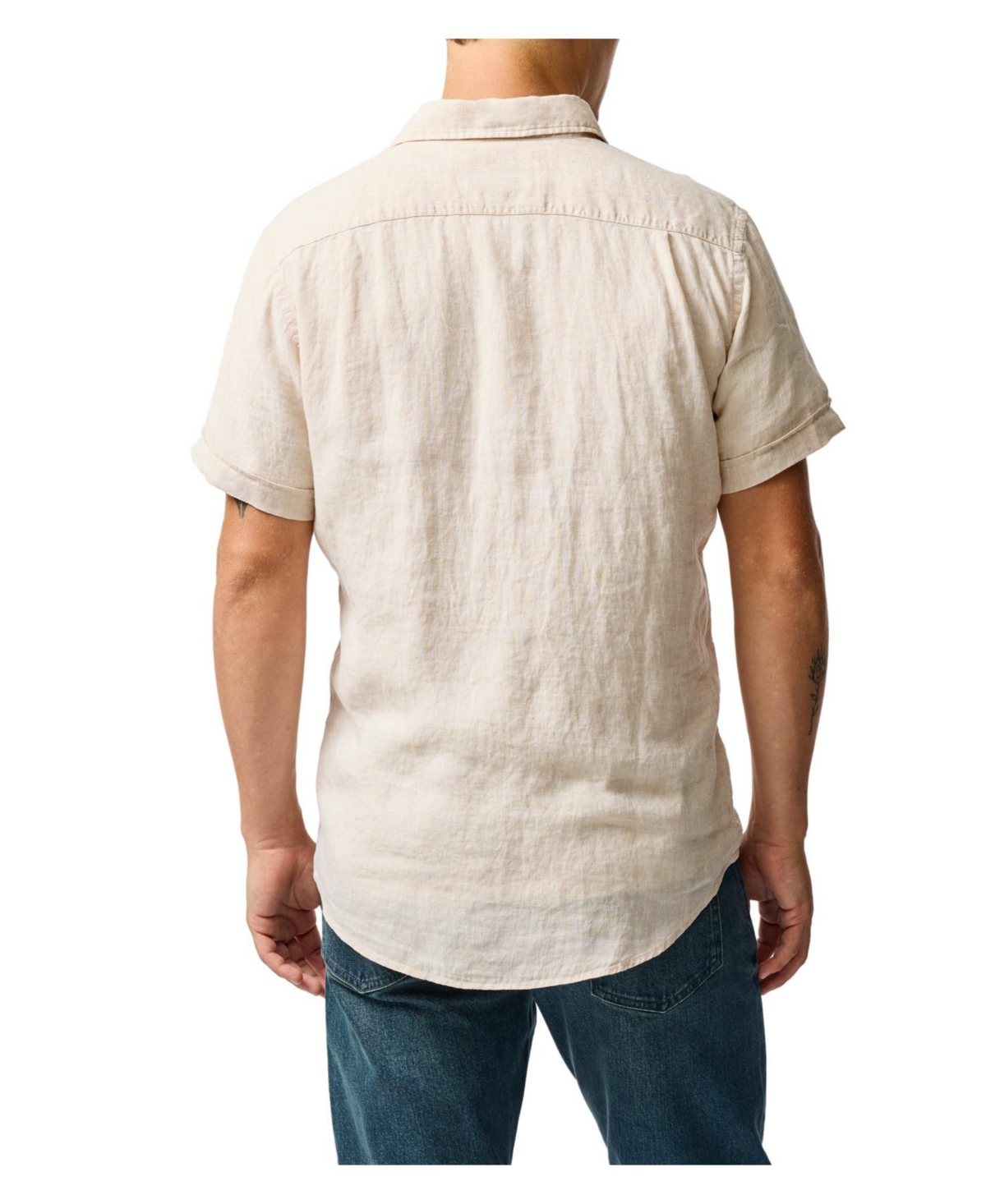 Rodd & Gunn Palm Beach Short Sleeve Slim Fit Shirt In Nude