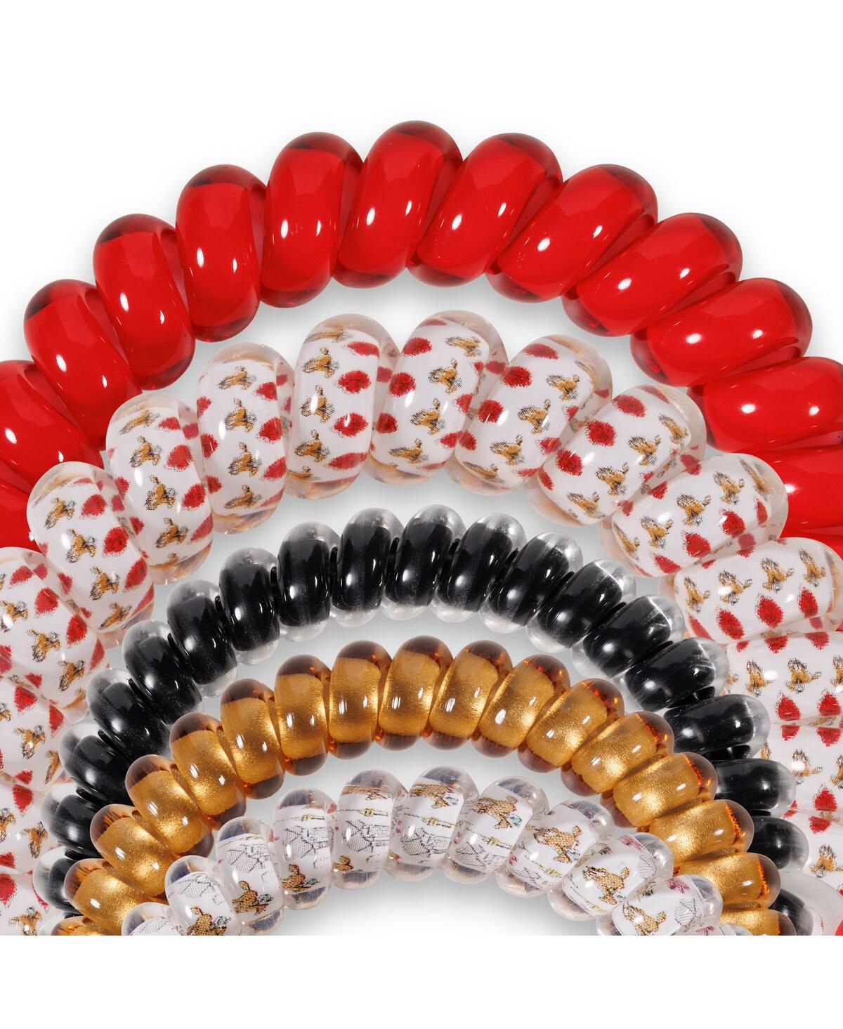 Teleties Kentucky Derby 151 Mixed Hair Tie, Set Of 5 In Red