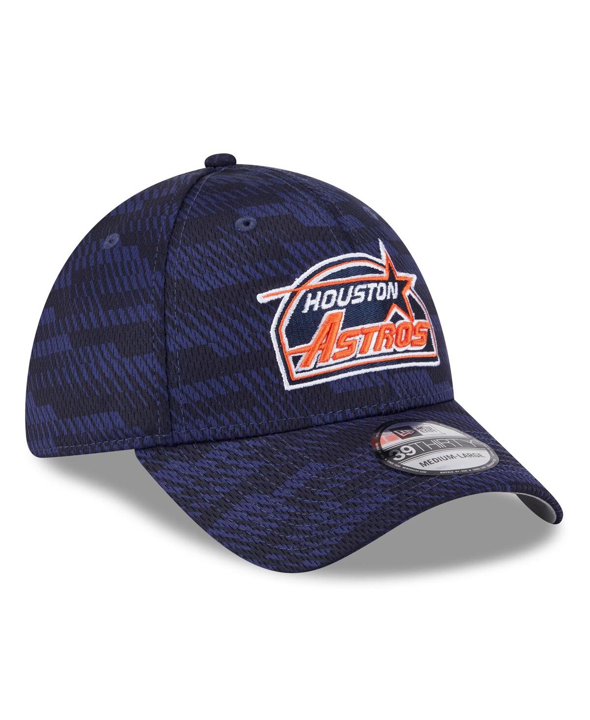 NEW ERA MEN'S NAVY HOUSTON ASTROS 2025 MLB CLUBHOUSE 39THIRTY FLEX HAT 