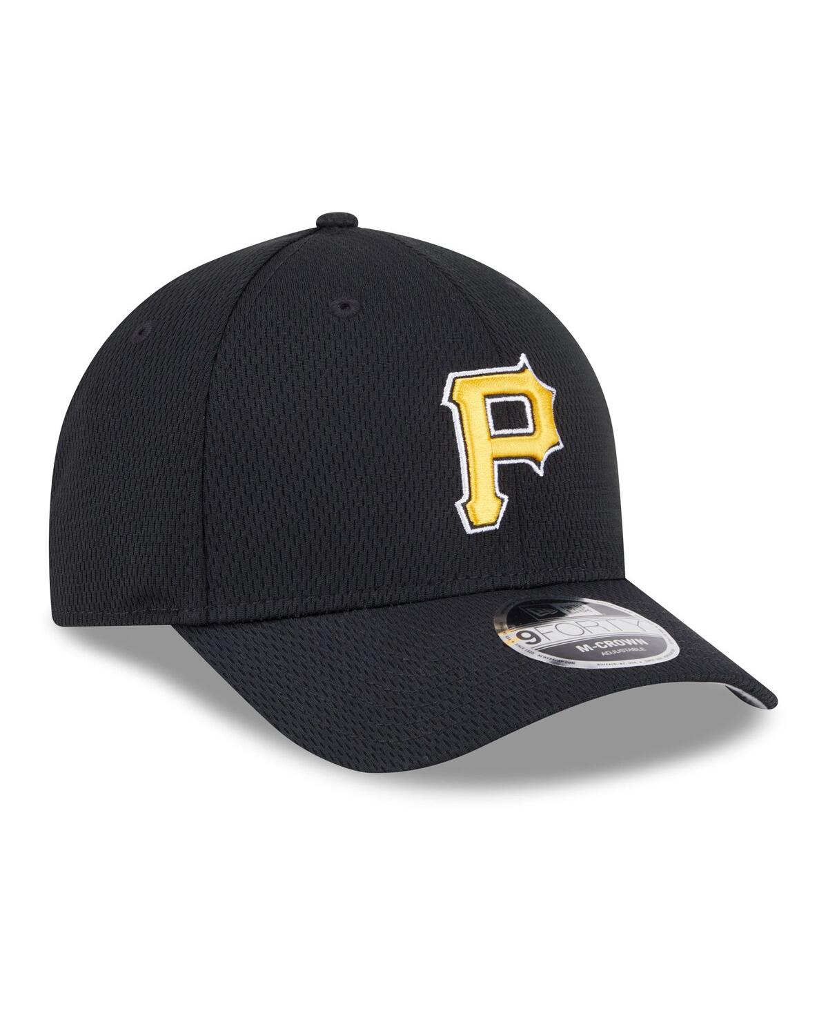 NEW ERA MEN'S BLACK PITTSBURGH PIRATES 2025 MLB CLUBHOUSE 9FORTY ADJUSTABLE HAT 