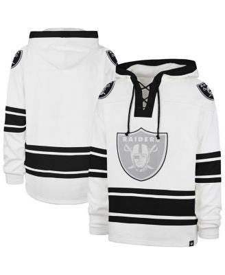 '47 Brand - Men's White Las Vegas Raiders After Image Superior Lacer with Hood