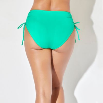 Women's Virtuoso Ruched Side Tie Bikini Bottom