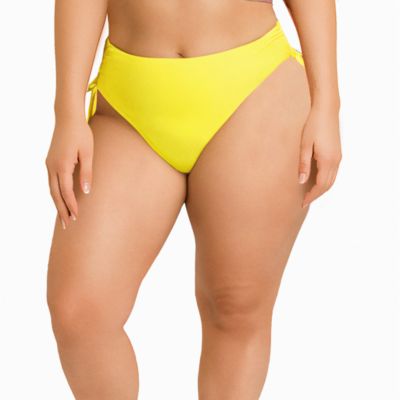 Women's Virtuoso Ruched Side Tie Bikini Bottom