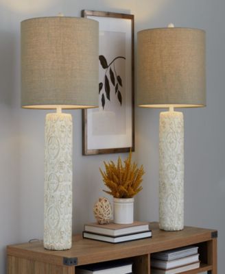 Charlotte 30" Polyresin Table Lamp, Set of 2
