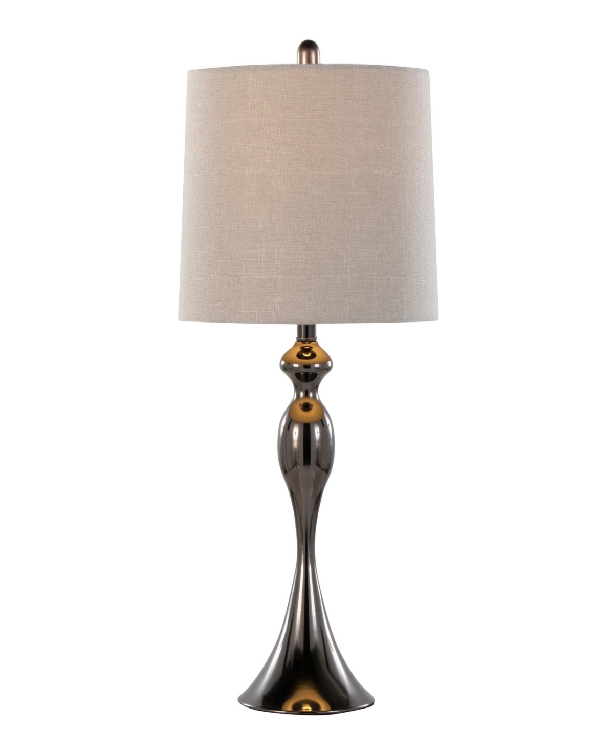 Lumisource Ashland 27" Metal Table Lamp, Set Of 2 In Pewter