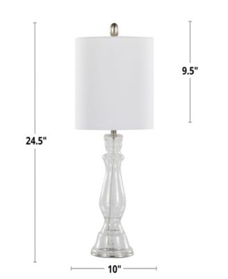 Bishop 24" Glass Table Lamp, Set of 2
