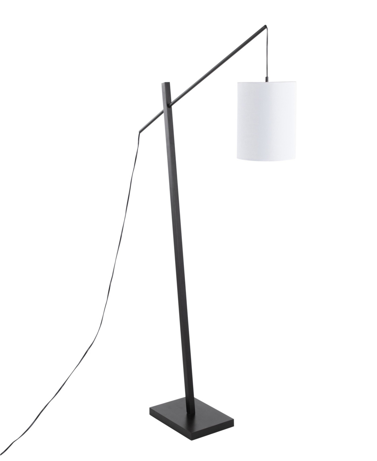 Lumisource Arturo 60" Wood And Metal Floor Lamp In Black,white