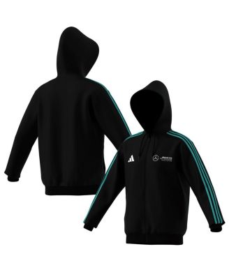 adidas - Men's Black Mercedes-AMG Petronas F1 Team Fan Wear DNA Alphaskin Full-Zip Track Hoodie