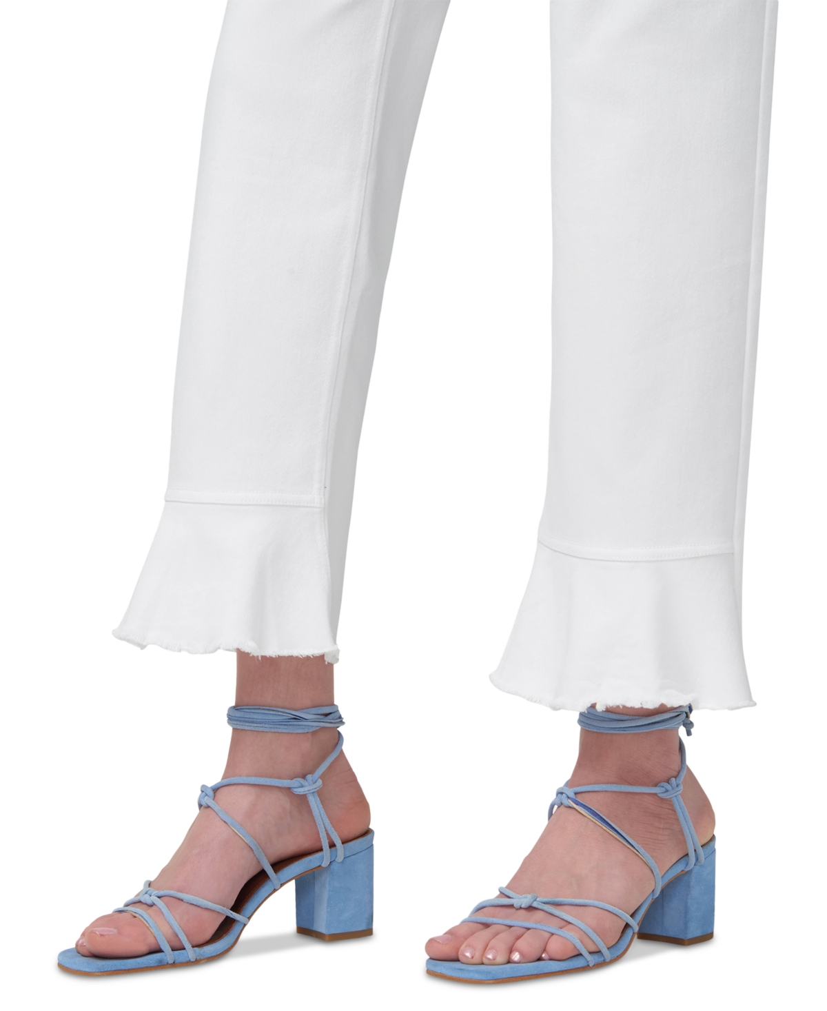 Hue Essential Denim Legging In White In White