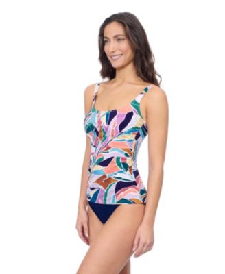 Aura Square Neck D Cup Tankini
