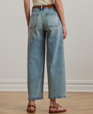 Women's High-Rise Wide-Leg Cropped Jeans