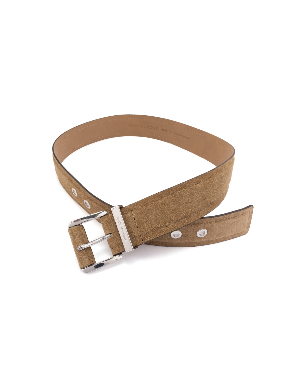 Michael Kors 42mm Suede Belt In Husk
