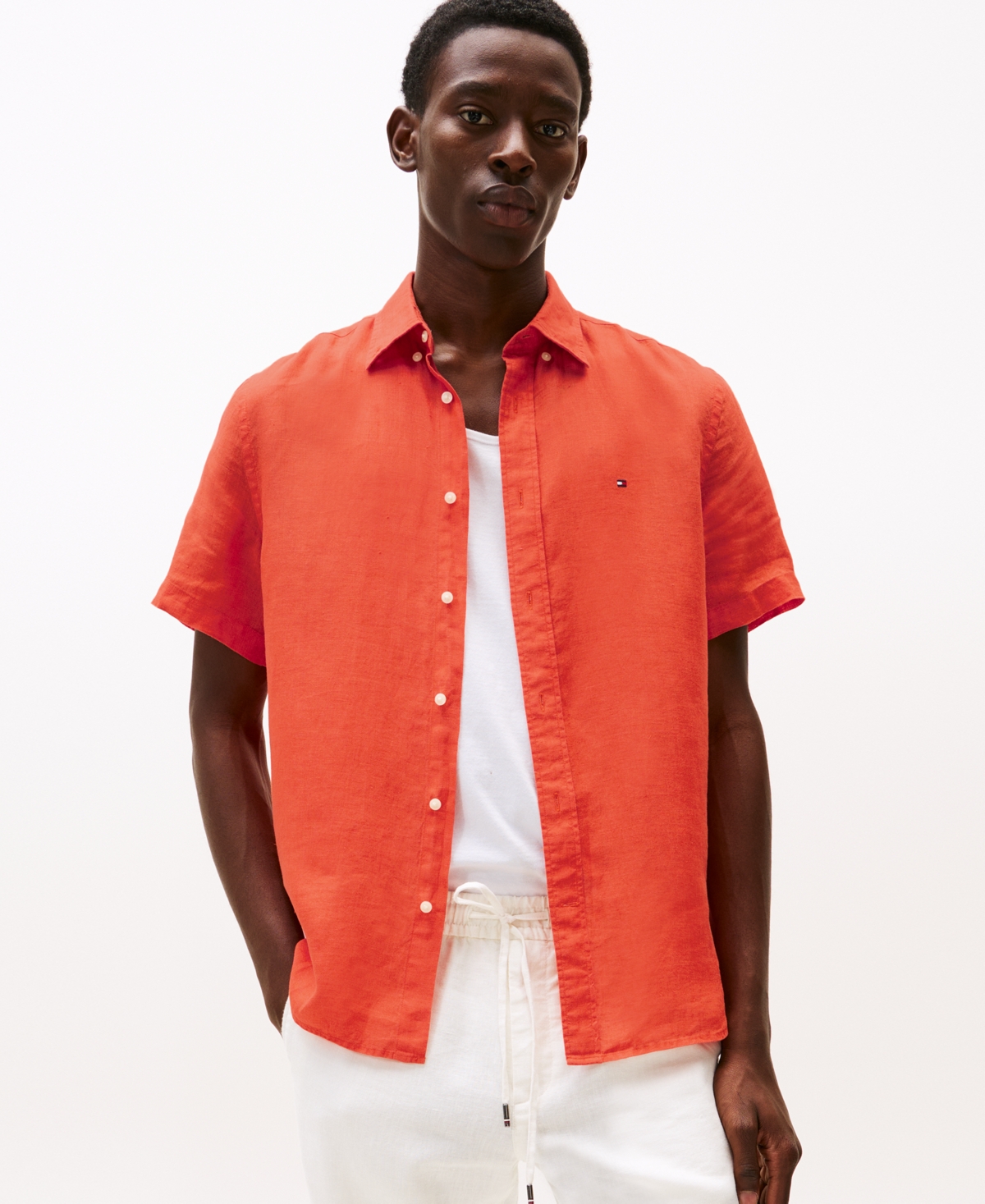 Tommy Hilfiger Regular Fit Pigment In Brilliant Orange
