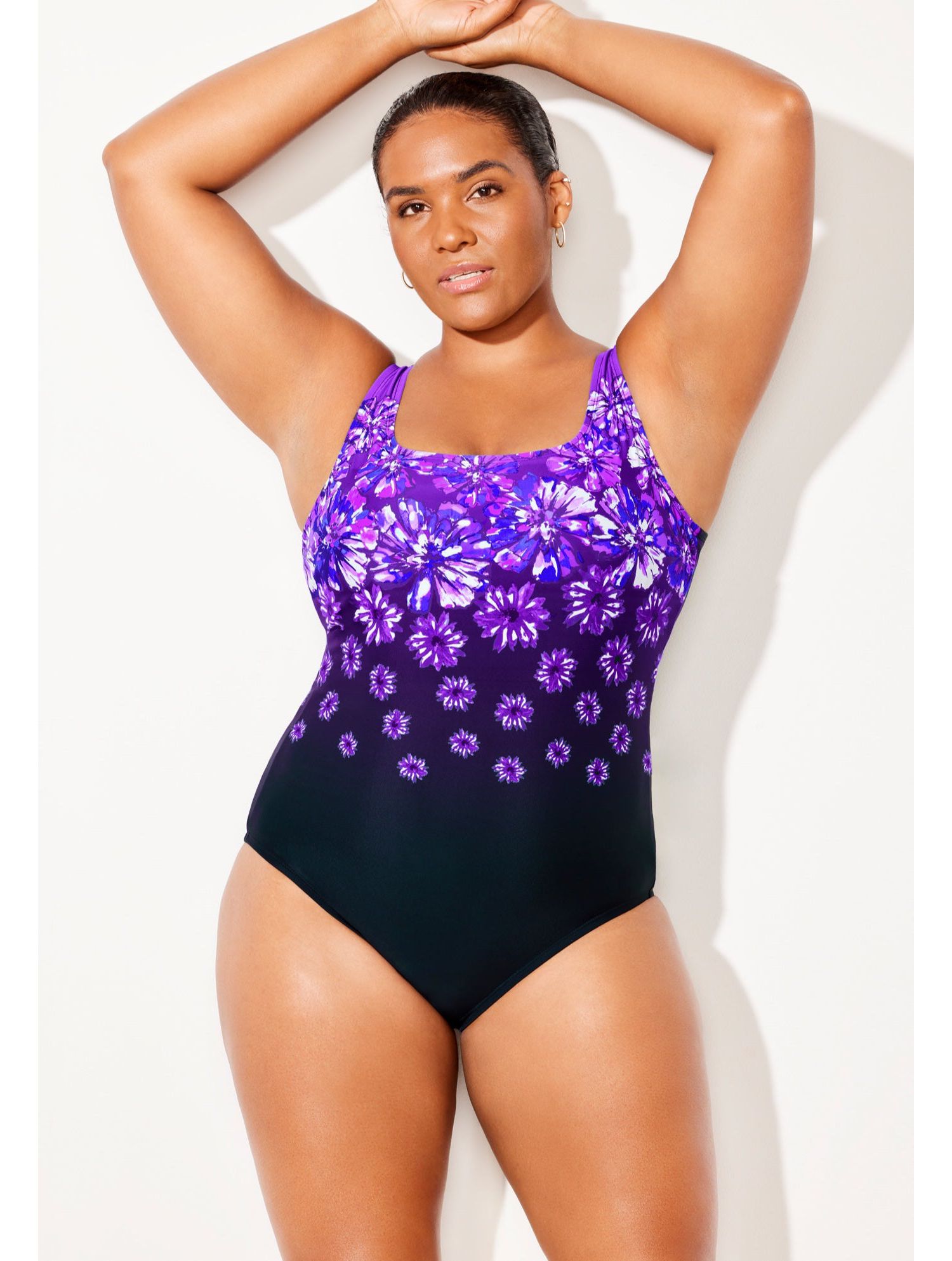 Women's Chlorine Resistant Tank One Piece Swimsuit
