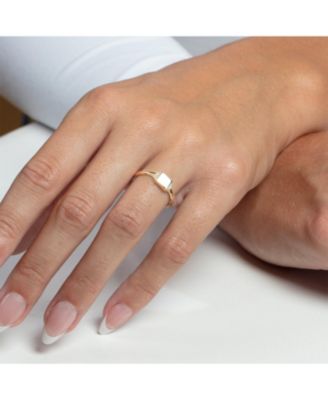 Square Signet Ring 14K Gold