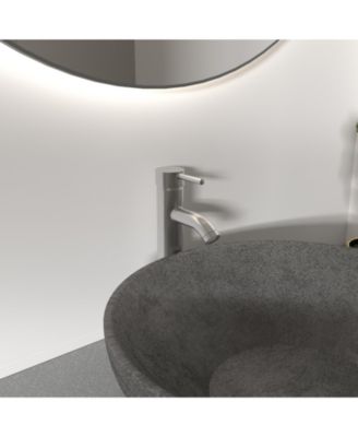 Single Hole Single Handle Bathroom Vessel Sink Faucet With Drain Assembly in Polished Chrome