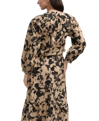 Women's Balloon Sleeve Cropped Top