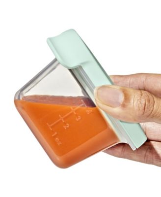 Tot Silicone 4-Pack Baby Blocks Food Storage Containers