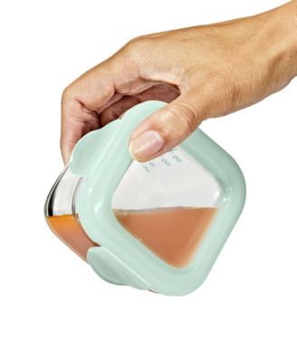 Tot Glass 4-Pack Baby Blocks Food Storage Containers