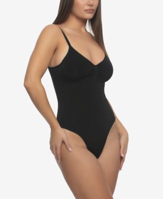 Women's Body Con Seamless Thong Bodysuit