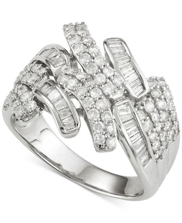 Wrapped in Love Diamond Ring (1 ct. t.w.) in 14k White Gold, Created ...