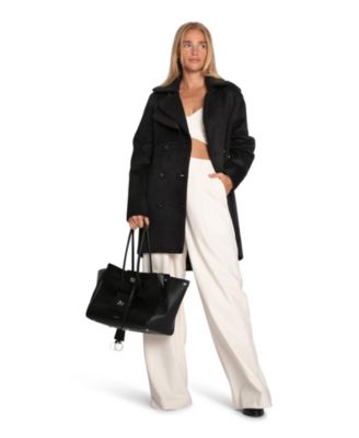 Women's Wanna Be Loved Wool Blend Peacoat