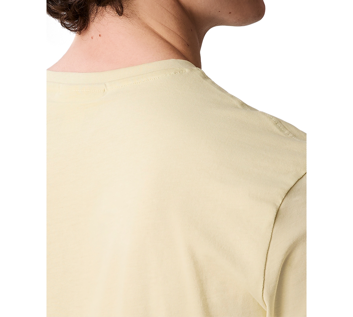 Shop Calvin Klein Men's Smooth Cotton Solid Crewneck T-shirt In Hay