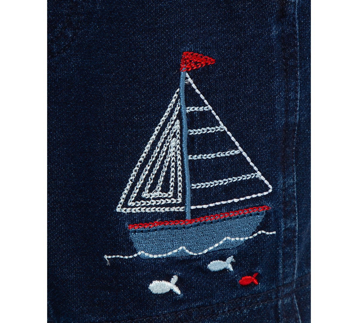 Little Me Baby Boys 2-pc. Stripe T-shirt & Sailboat Shortall Set In Red,navy