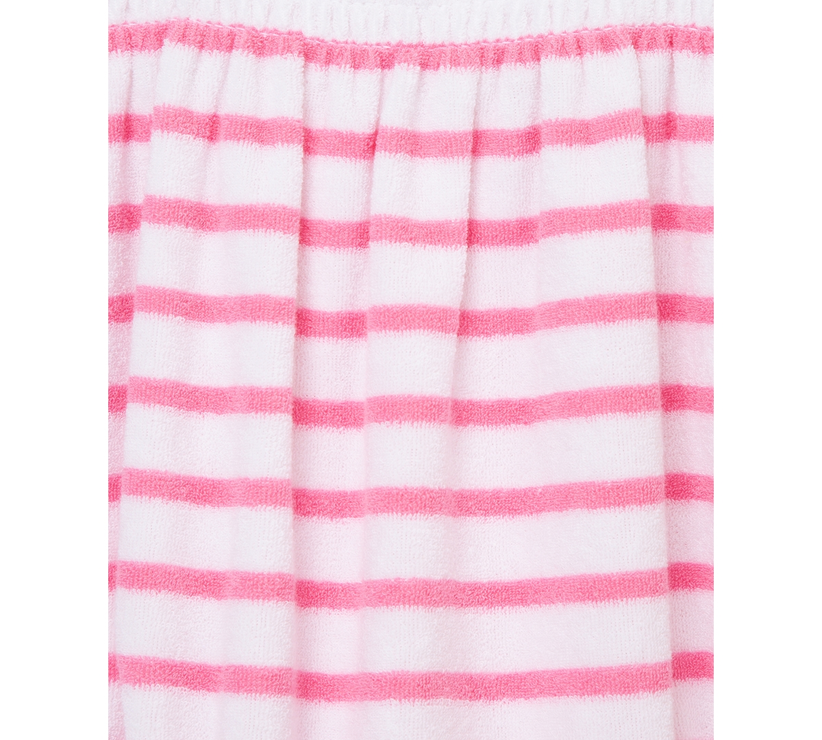 Shop Little Me Baby Girls 2-pc. Stripe Terry Bubble Romper & Bucket Hat Set In Bright Pink
