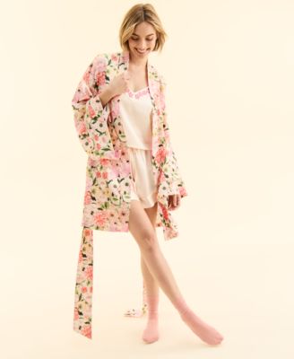 Macy's - Flower Show Women's Floral Fantasy Kimono Robe