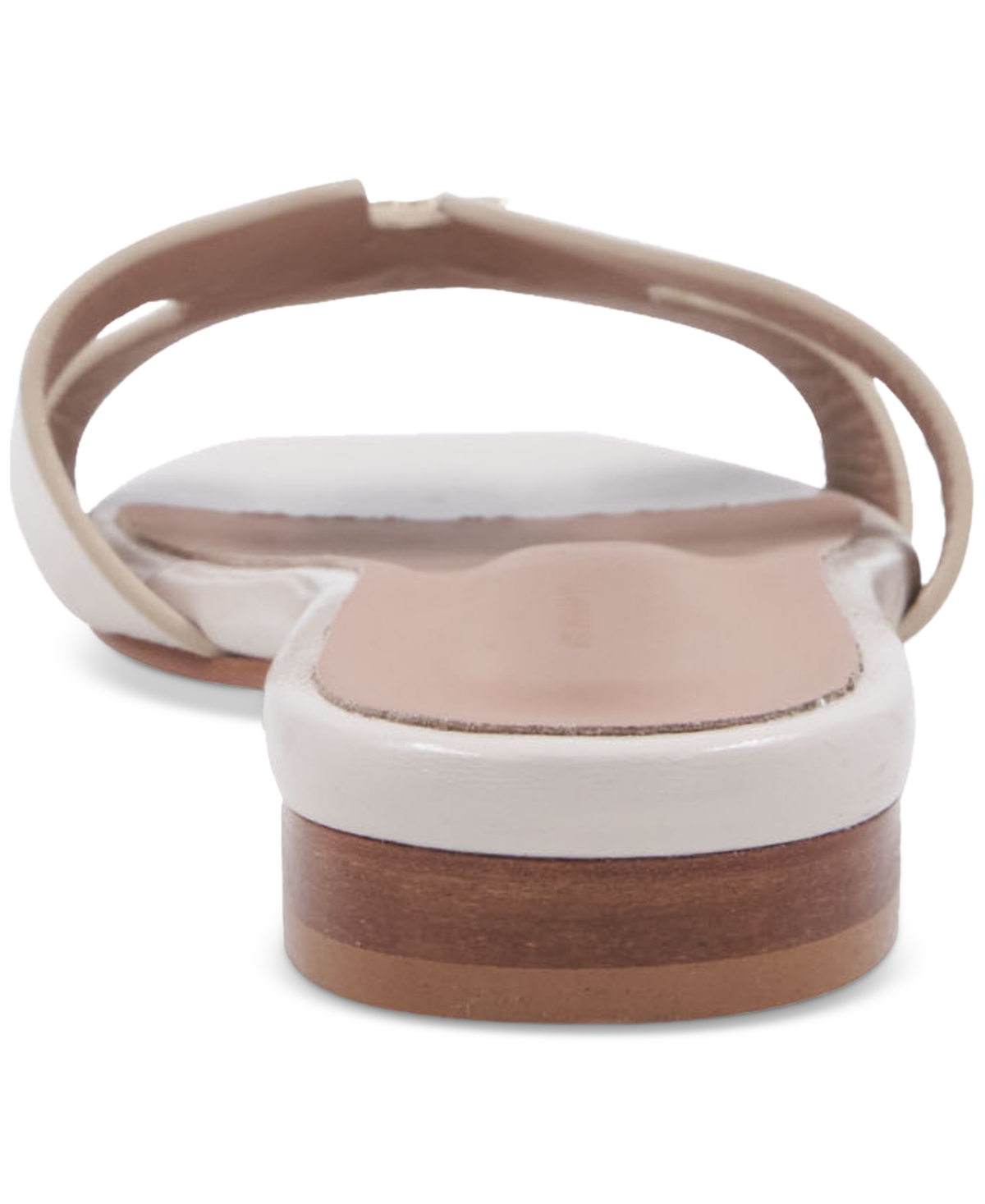 Bruno Magli Fina Slide Sandal In Bone Crinkled Patent