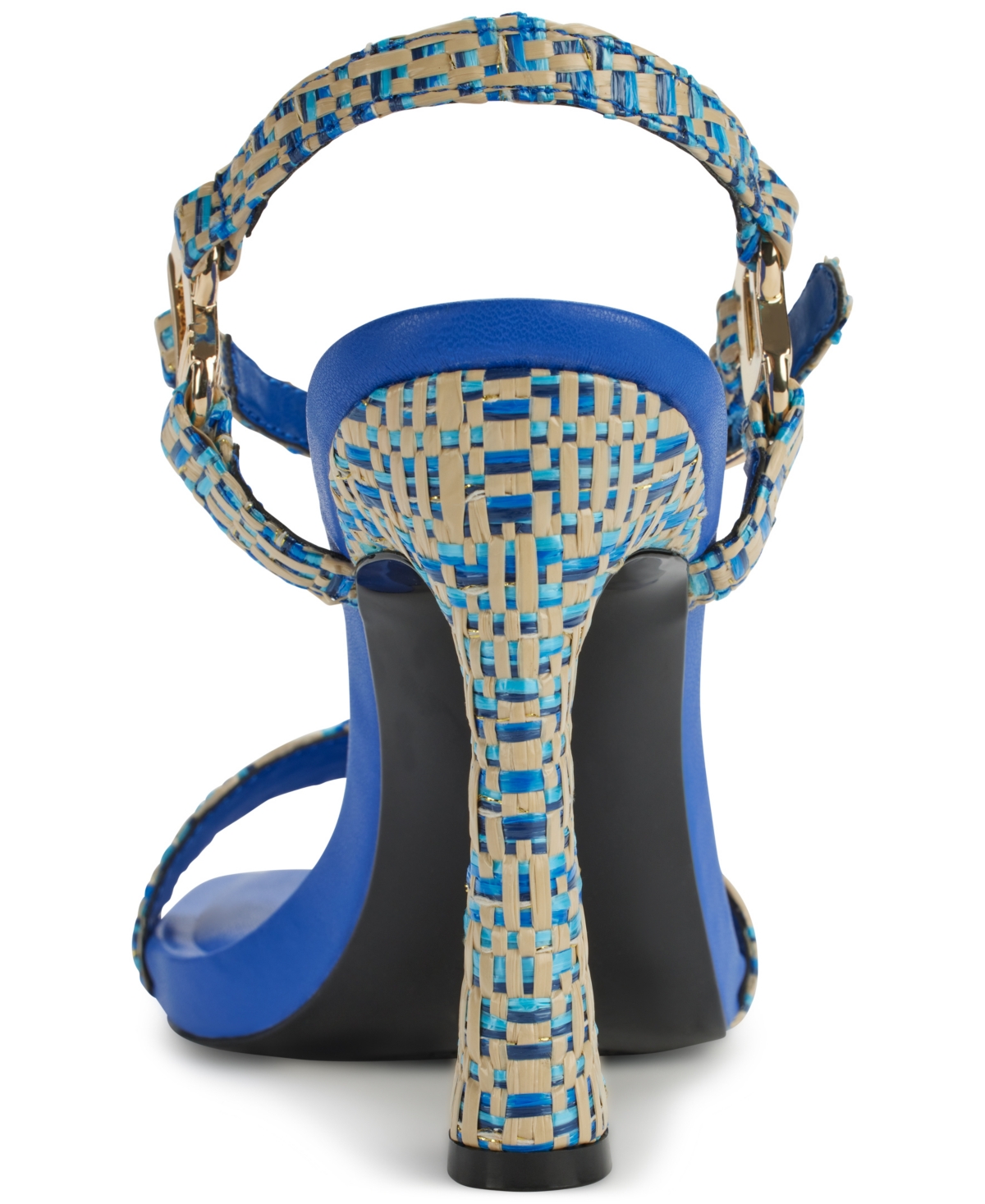 Shop Karl Lagerfeld Women's Cybil Ankle Strap Dress Sandals In Blue Multi