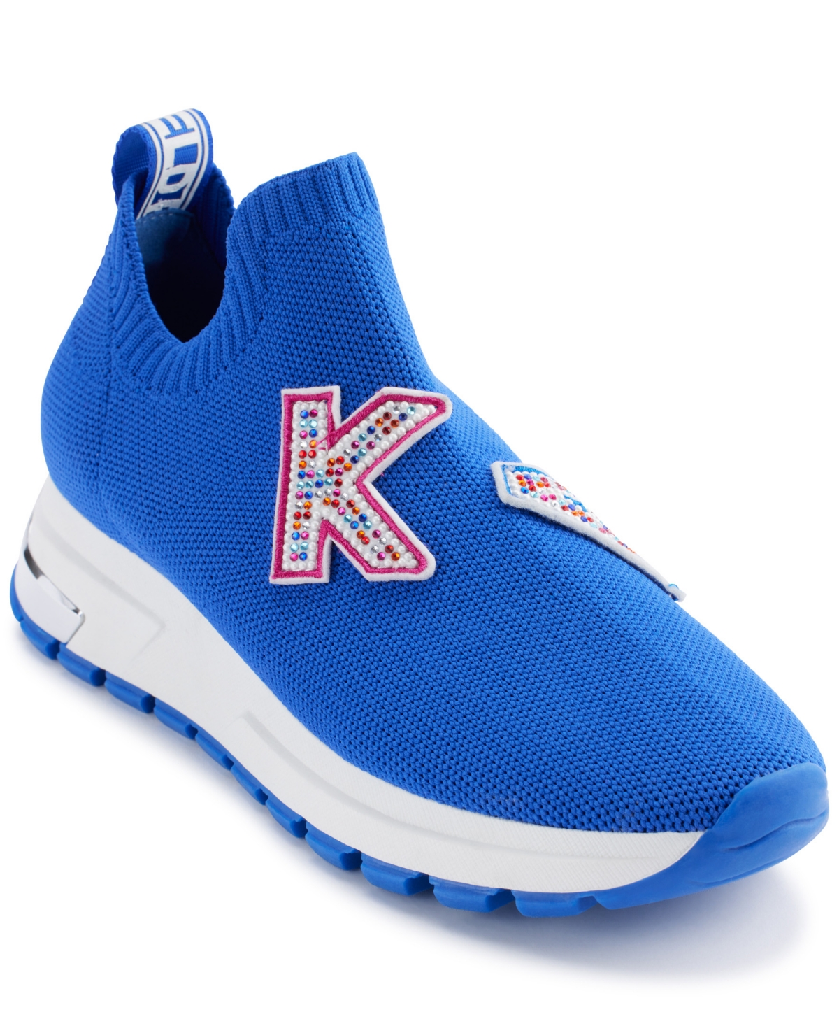 Shop Karl Lagerfeld Women's Mirren Patch Slip-on Sneakers In Electric Indigo