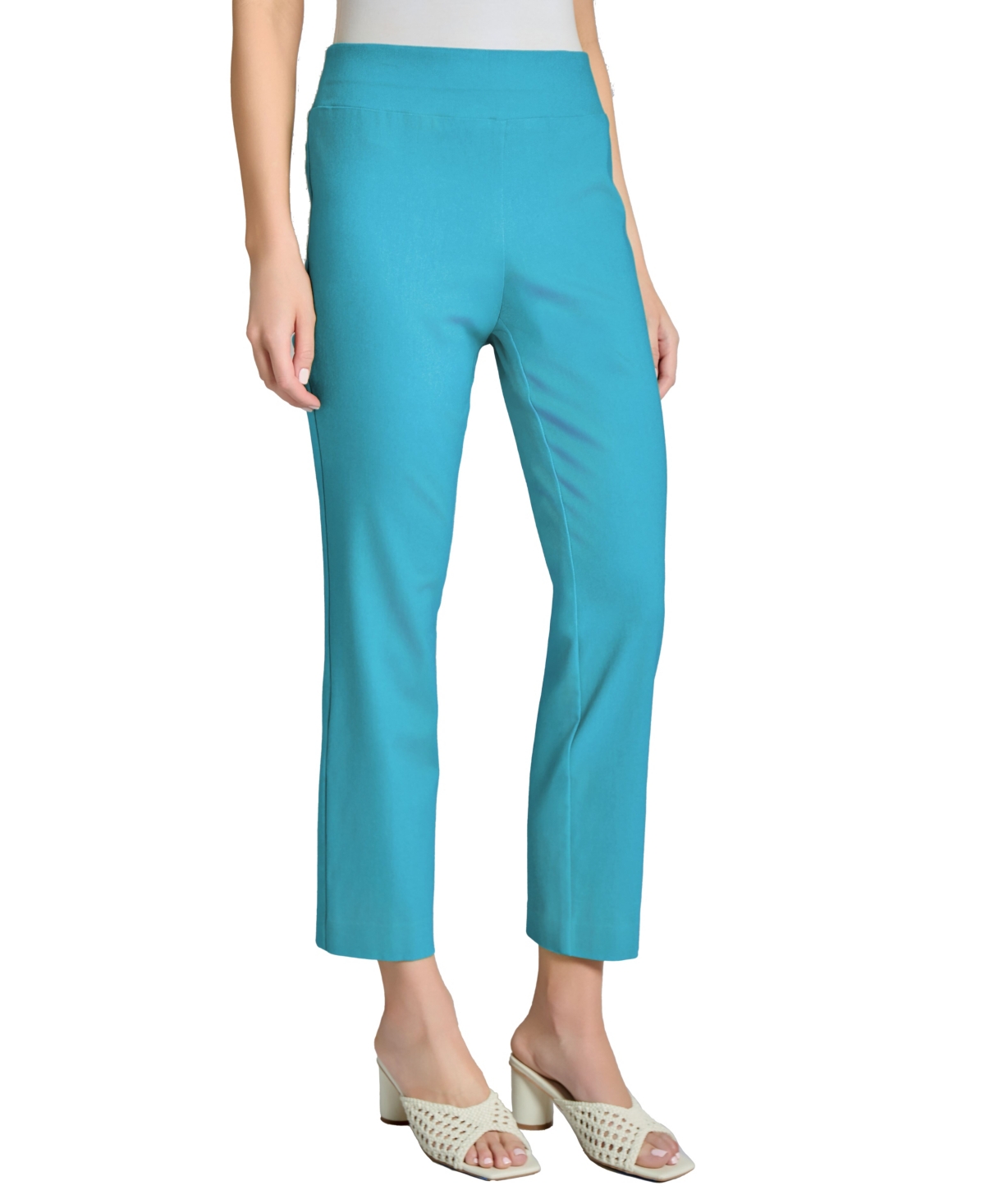 Jones New York Pull-on Slim Fit Ankle Pants In Chintz Blue