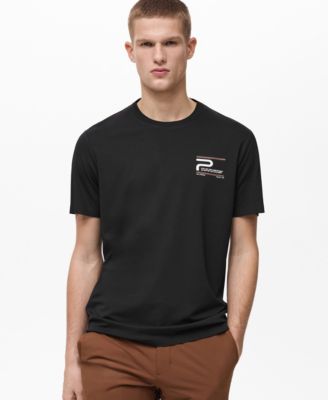 MANGO - Men's Comfort Stretch Printed T-Shirt