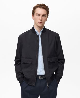 MANGO - Men's Water-Repellent Bomber Jacket