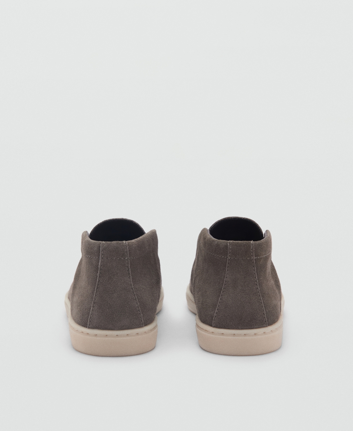 Mango Suede Slip-on Boot In Khaki