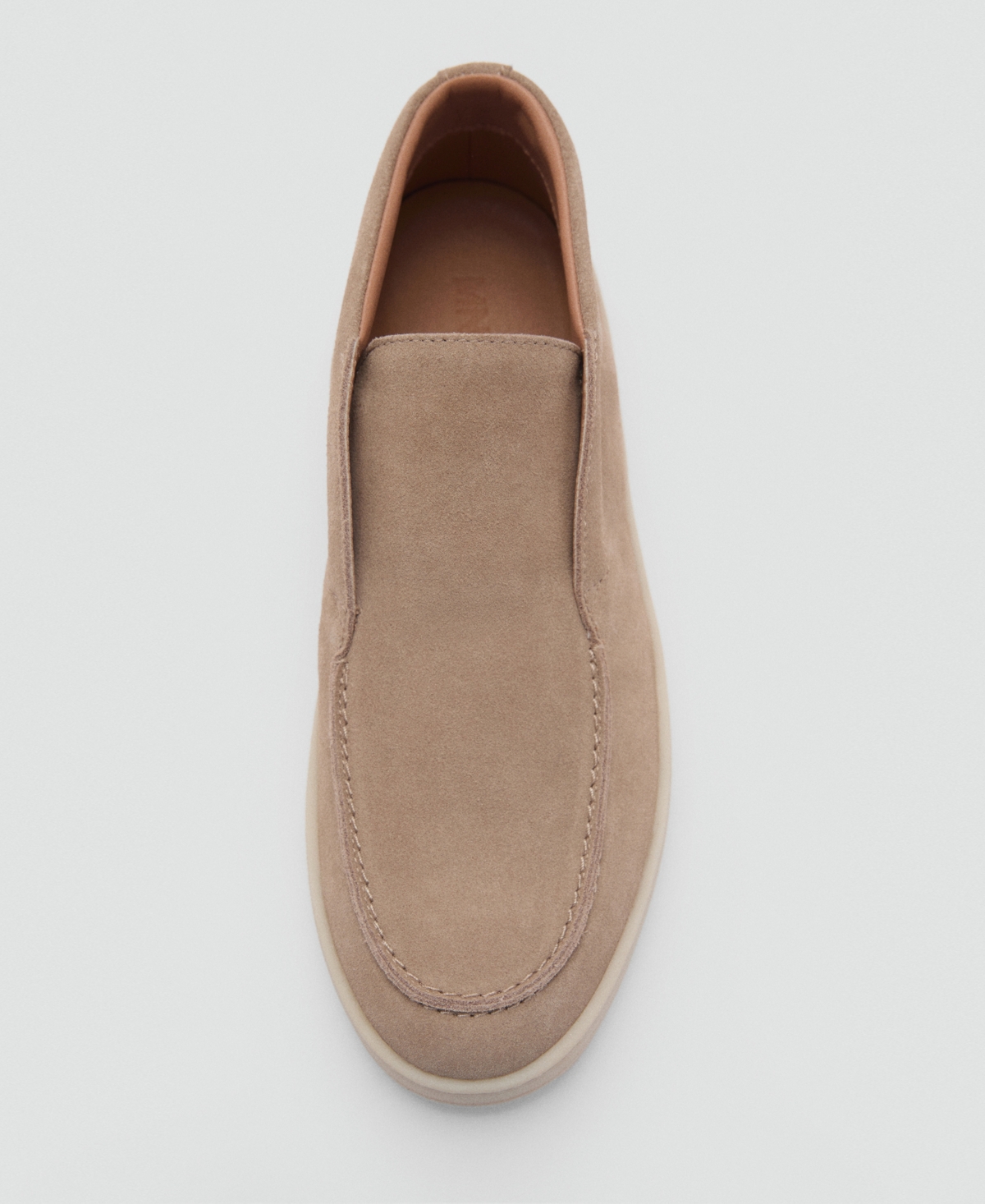 Mango Suede Slip-on Boot In Sand