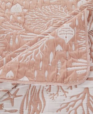 Marina Woven Jacquard Reversible 3-Pc. Coverlet Set, King