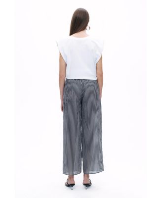 Women's Striped Sheer Pants