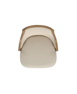 1 Piece Solid Wood  26'' Swivel Cane Rattan Counter High-Back Bar Stool