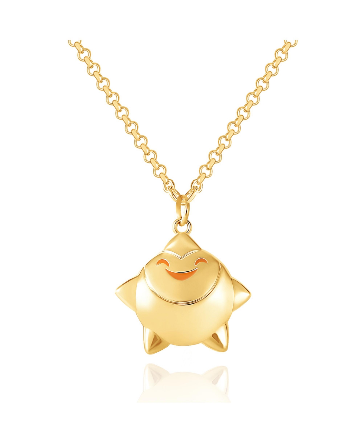 Disney Wish Cosmic Star Pendant - 16+3'' Chain - Gold