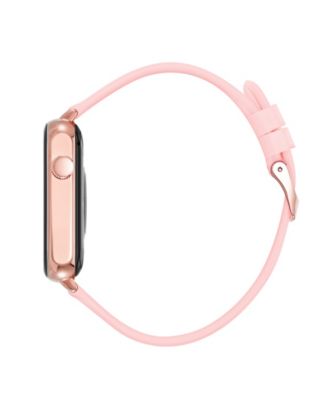 Women's Connect It Stellar Smartwatch with Rose Gold-Tone Stainless Steel Mesh and Pink Silicone Band, 45mm