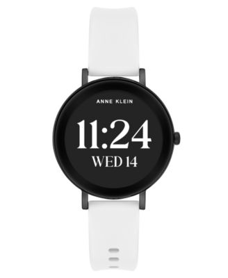 Women's Connect It Prism Smartwatch with Gold-Tone Metal Alloy and White Silicone Band, 30mm