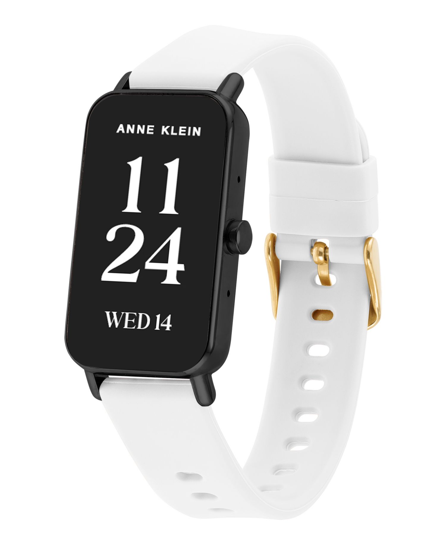 Women's Connect It Illume Smartwatch with Black Leather and White Silicone Band, 37mm