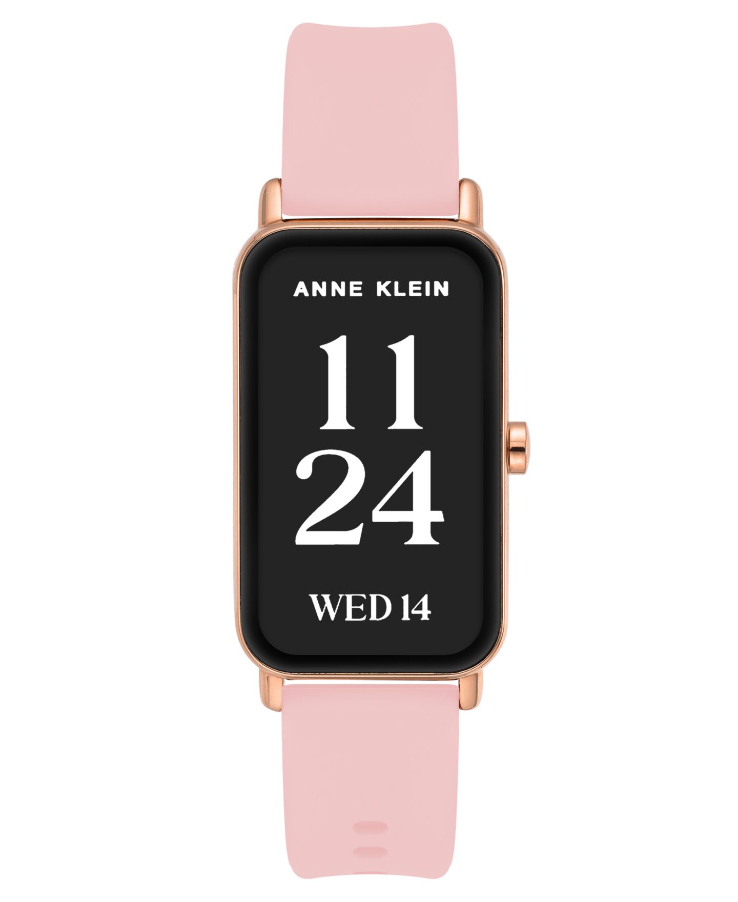 Женские смарт-часы Anne Klein Connect It Illume, розовая кожа и розовый силикон, 37 мм — фото 5