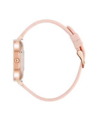 Women's Connect It Prism Smartwatch with Rose Gold-Tone Metal Alloy and Pink Silicone Band, 30mm